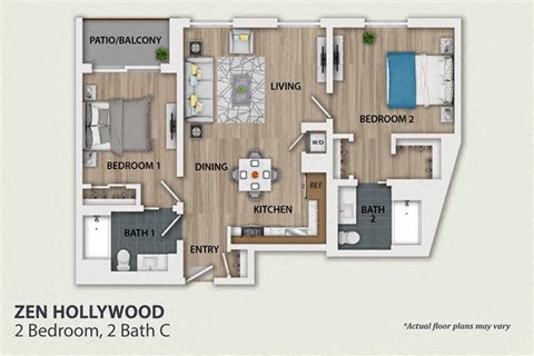 floor plan of a bedroom with a bathroom