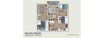 a floor plan of a house with a lot of windows