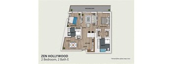 2 Bedroom 2 Bath (B4)