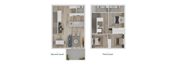 a floor plan of a house with a mix of old and new flooring