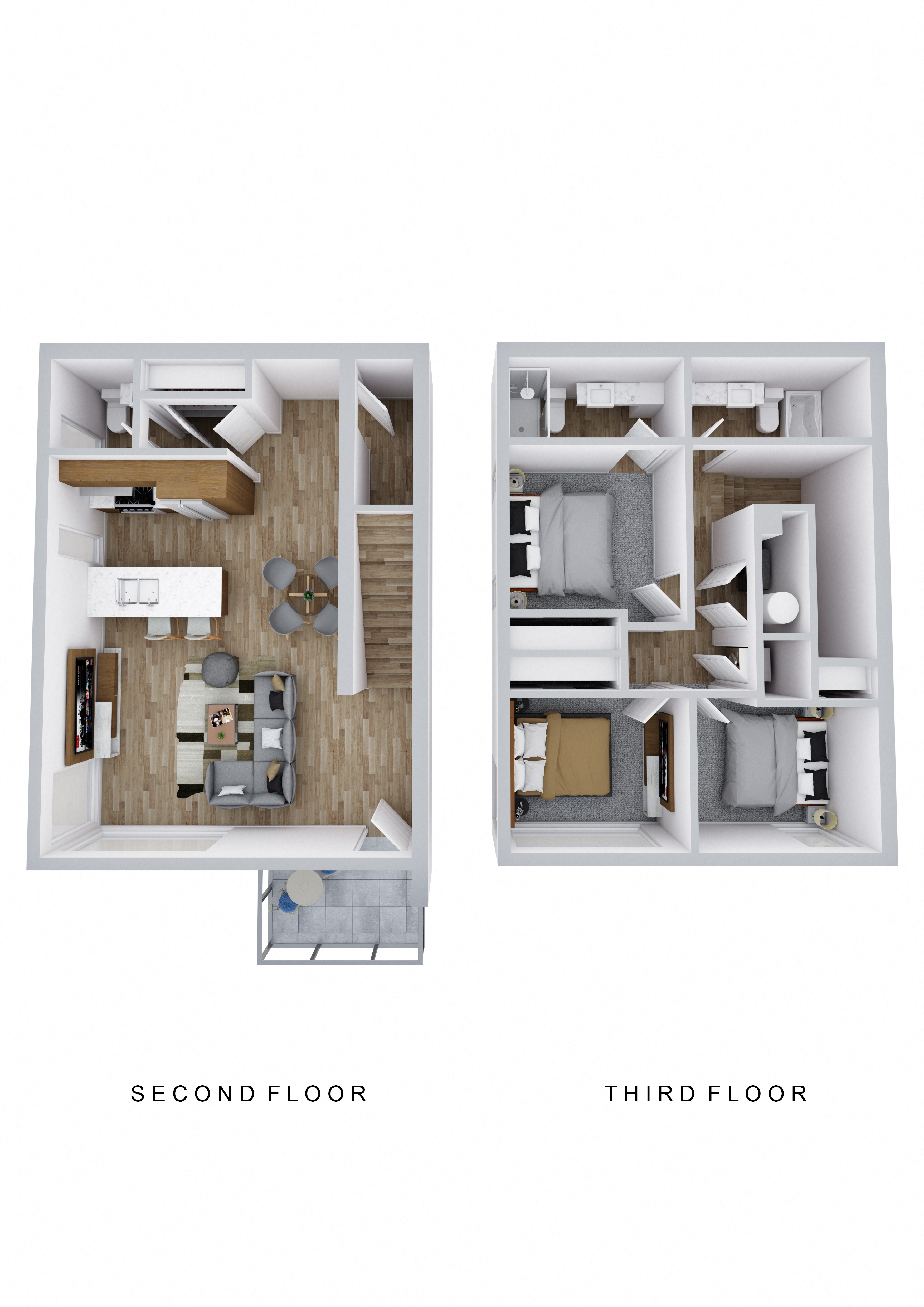 3 bedroom apartments