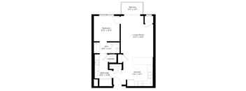 a floor plan of a house with an open floor plan