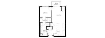 a floor plan of a house with an open floor plan