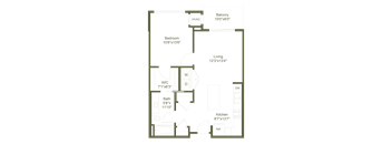 A floor plan of a house with labeled rooms.