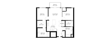 a floor plan of a house with an open floor plan