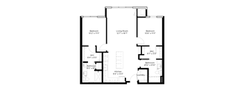 a floor plan of a house with an open floor plan