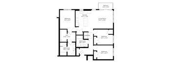 a floor plan of a house with an open floor plan