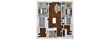 the floor plan of studio apartment900 sq ft