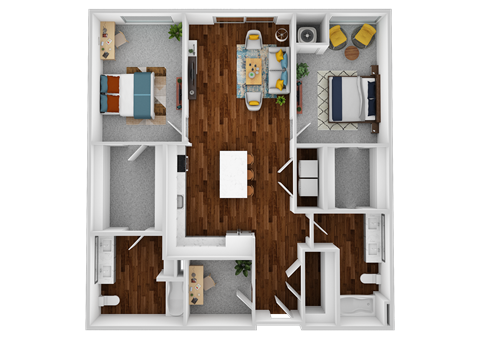 the floor plan of studio apartment900 sq ft