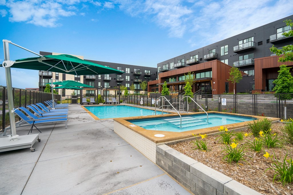 Outdoor Pool and Hot Tub