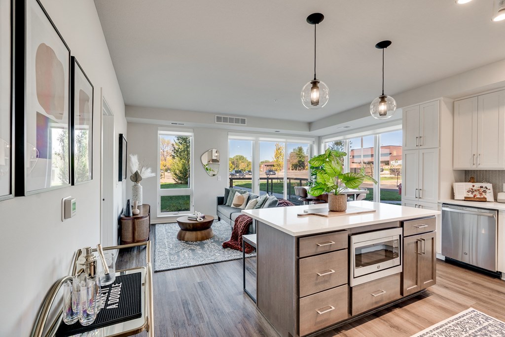 Kitchen and Living space