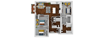 the 1122 sq ft floor plan  1 bed  1 bath
