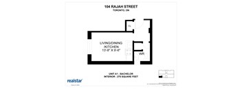 a floor plan of unit a1