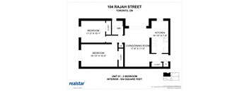 a floor plan of 101 rajah street toronto