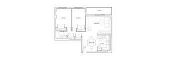 St. Lawrence Village in St. Catharines open concept 2 bedroom floor plan