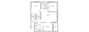 St. Lawrence Village in St. Catharines 2 bedroom floor plan