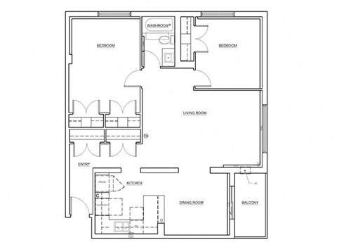 St. Lawrence Village in St. Catharines 2 bedroom floor plan