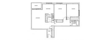 St. Lawrence Village in St. Catharines 2 bedroom floor plan