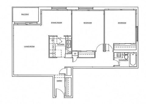 St. Lawrence Village in St. Catharines 2 bedroom floor plan