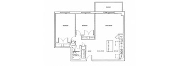 St. Lawrence Village in St. Catharines open concept 2 bedroom floor plan