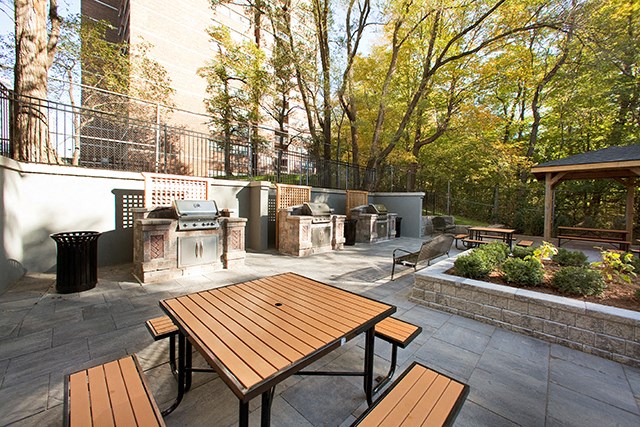 Brookbanks patio with BBQ area in Toronto, ON