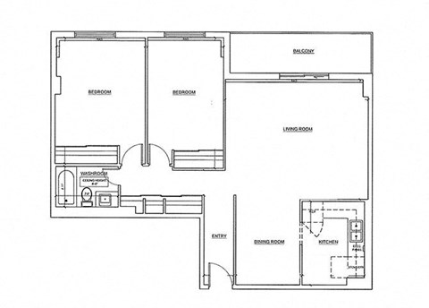 St. Lawrence Village in St. Catharines 2 bedroom floor plan
