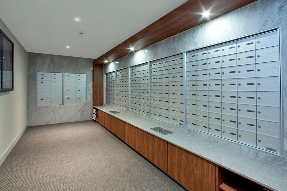 190 Cityview in Brampton, ON Mail room with mail slots
