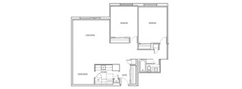 St. Lawrence Village in St. Catharines 2 bedroom floor plan