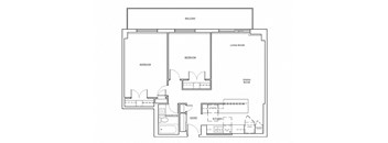 St. Lawrence Village in St. Catharines open concept 2 bedroom floor plan