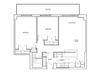 St. Lawrence Village in St. Catharines open concept 2 bedroom floor plan