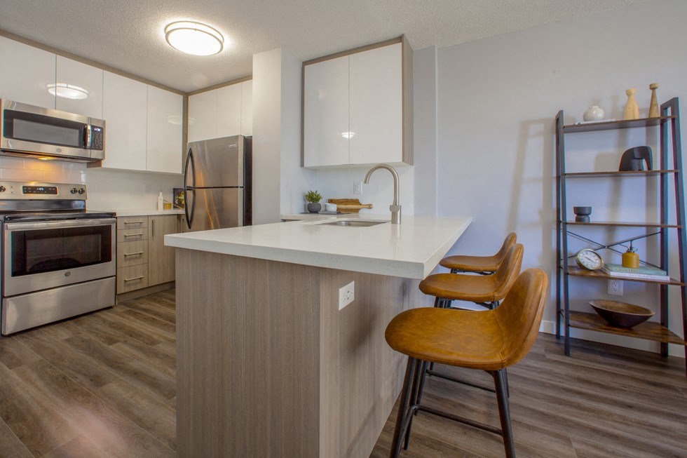 Main Square Apartments in Toronto, ON Kitchen with appliances