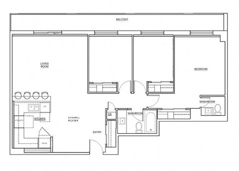 St. Lawrence Village in St. Catharines open concept 3 bedroom floor plan