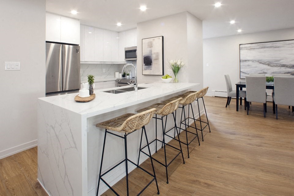 South Algiers featuring a modern and open concept kitchen in Toronto, ON
