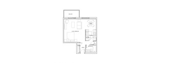 St. Lawrence Village in St. Catharines bachelor suite floor plan