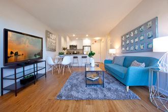 Britannia by the Bay in Ottawa, ON living room with luxury vinyl flooring throughout