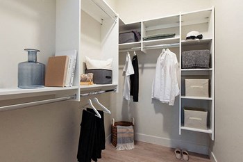Inlet Glen Apartments in Port Moody, BC walk-in closet with organizers - Photo Gallery 10