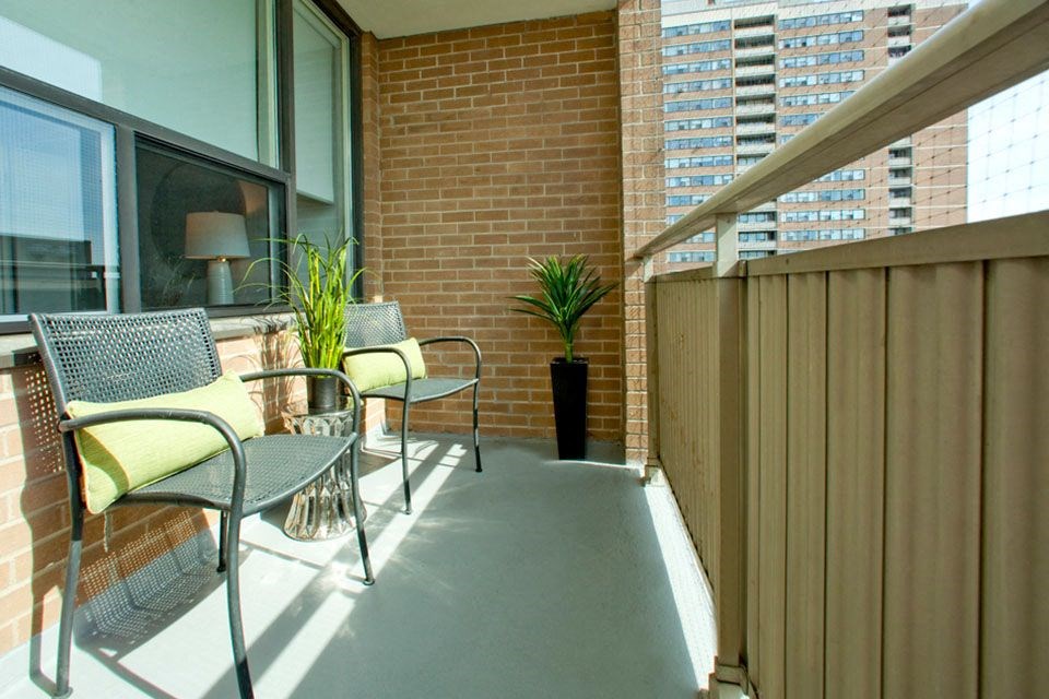 Main Square Apartments in Toronto, ON access to private balcony