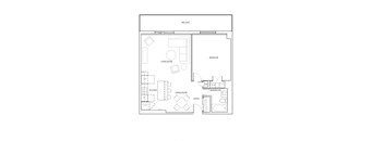 St. Lawrence Village in St. Catharines 1 bedroom floor plan