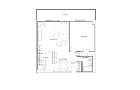 St. Lawrence Village in St. Catharines 1 bedroom floor plan