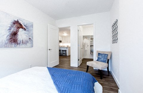 Contemporary style, customizable bedrooms at 99 Jasper in Edmonton, AB
