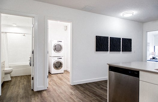 Washer/dryer available for use in-suite