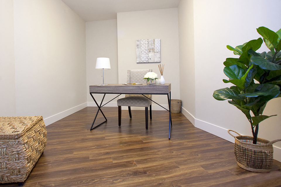 Amesbury Gate Den with study desk and chair in Bedford, NS