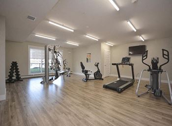 fitness facility with equipment at Amesbury Gate Apartments in Nova Scotia
