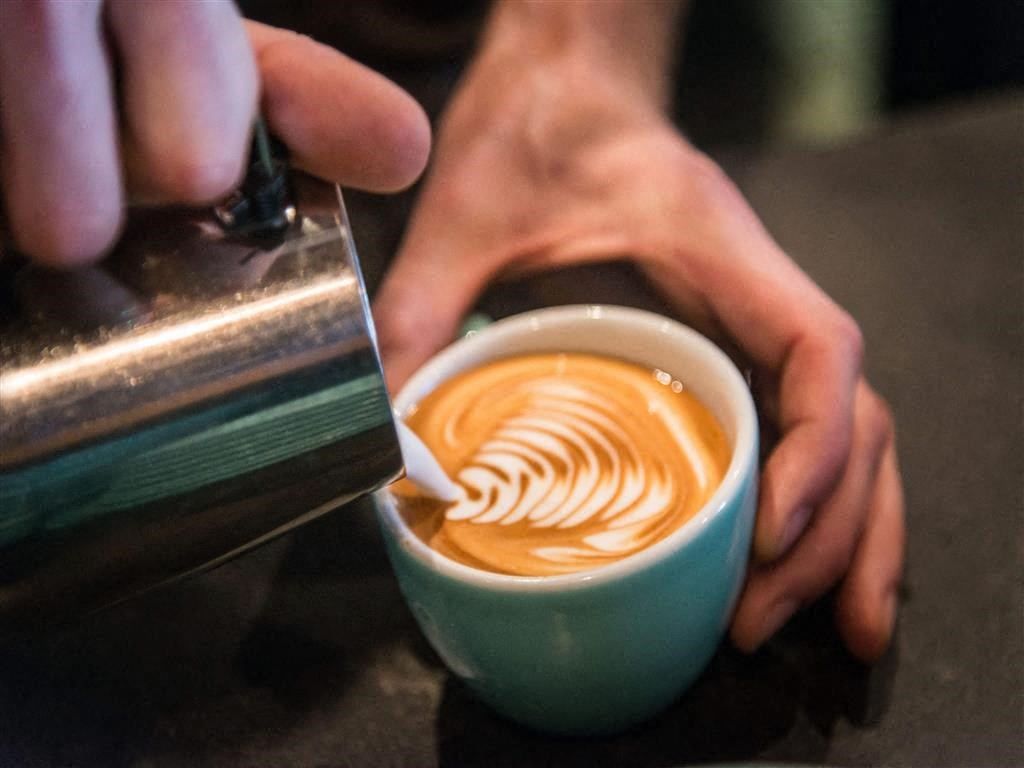 Coffee being prepared