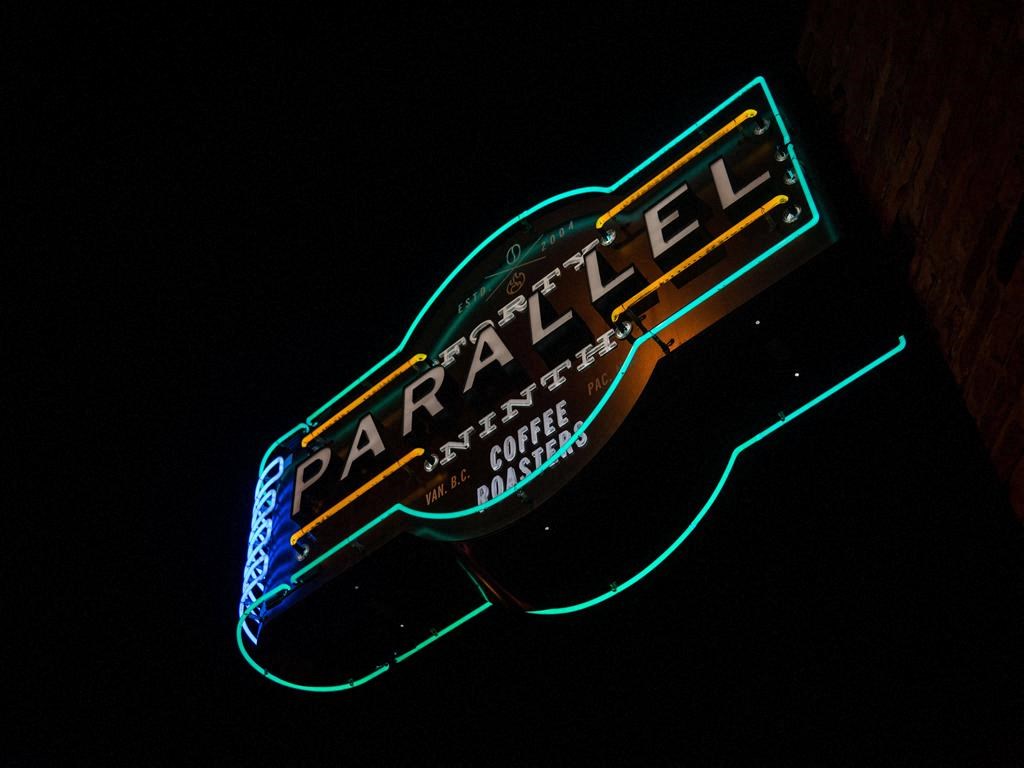 Sign for coffee shop