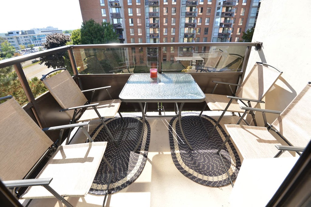 Bay Terrace charming balcony with view of surrounding area in Belleville, ON