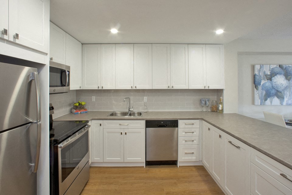 Bay Terrace modern kitchen with