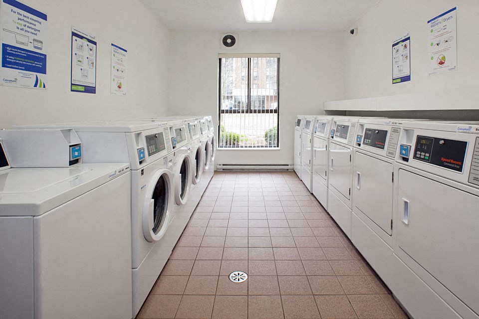 Bay Terrace on-site laundry facility in Belleville, ON