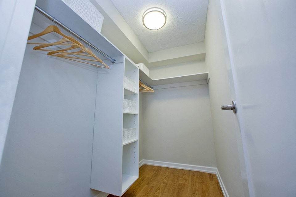 Bay Terrace big walk-in closet with built-in storage in Belleville, ON