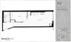 One bedroom, one bathroom apartment layout at BeachHill Apartments in Toronto, ON